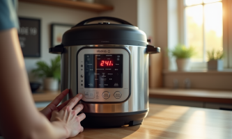 Cuisine moderne avec un Cookeo affichant erreur 24
