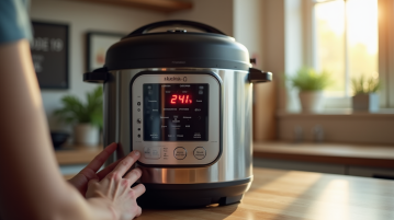 Cuisine moderne avec un Cookeo affichant erreur 24