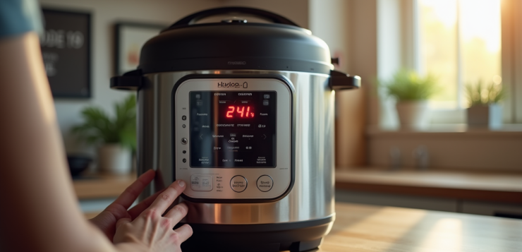 Cuisine moderne avec un Cookeo affichant erreur 24