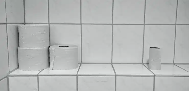 three toilet papers